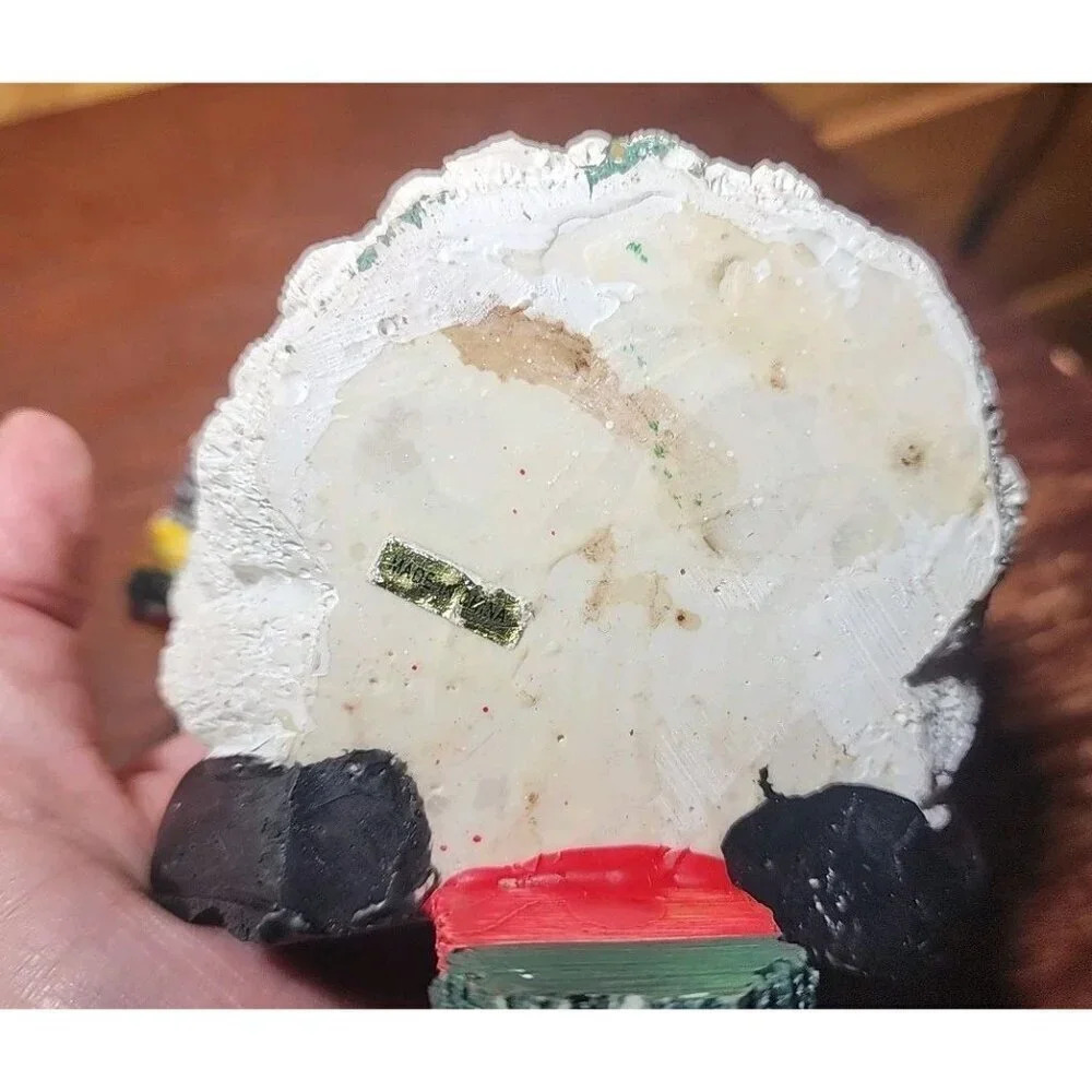 Christmas Stocking Hanger Holder Snowman Resin Shelf Sitters Preowned